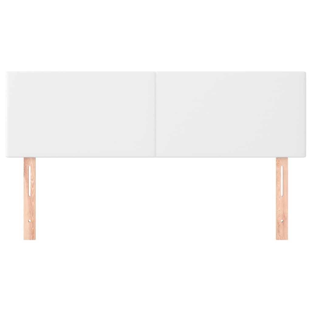 Kopfteile Weiß 144x5x78/88 cm Kunstleder