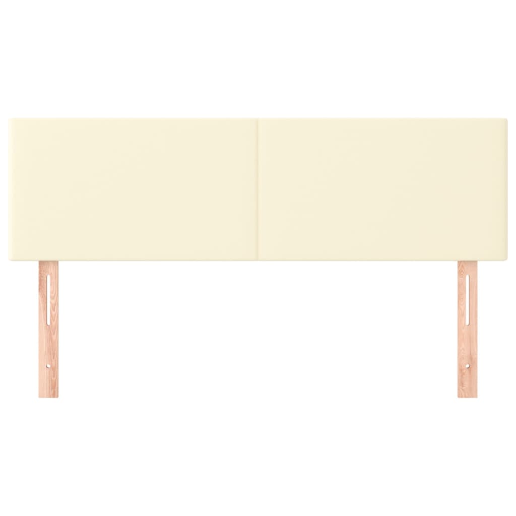 Kopfteile Creme 144x5x78/88 cm Kunstleder