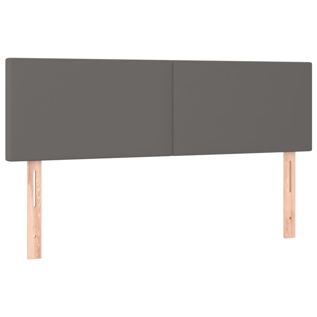 Kopfteile Grau 144x5x78/88 cm Kunstleder