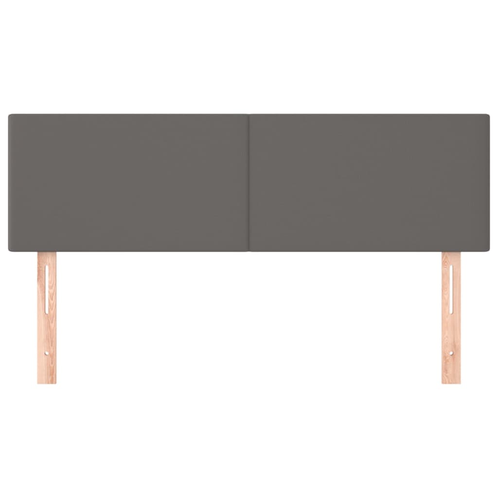 Kopfteile Grau 144x5x78/88 cm Kunstleder