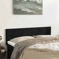 Kopfteile Schwarz 144x5x78/88 cm Samt