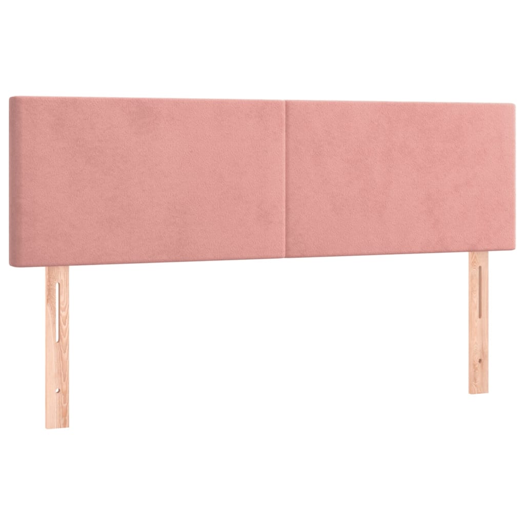 Kopfteile Rosa 144x5x78/88 cm Samt