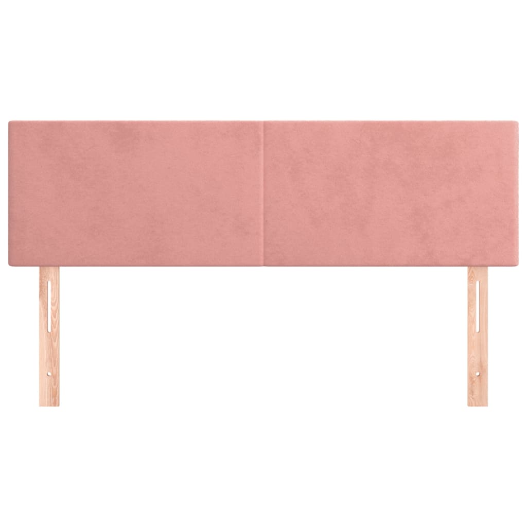 Kopfteile Rosa 144x5x78/88 cm Samt