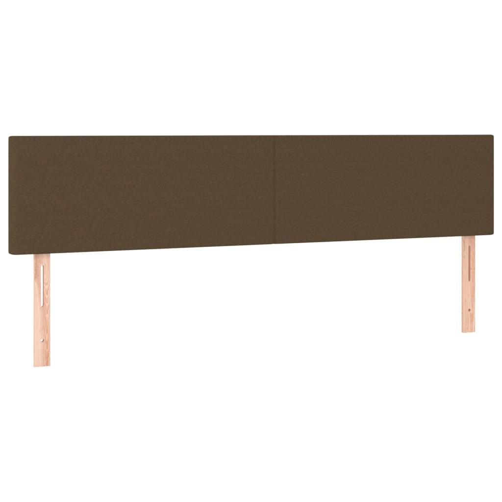Kopfteile Dunkelbraun 160x5x78/88 cm Stoff