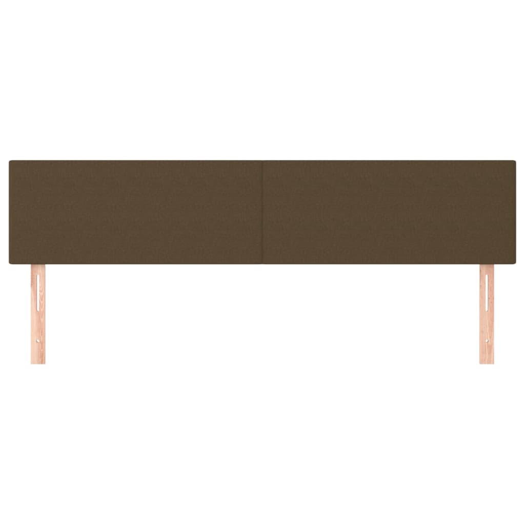 Kopfteile Dunkelbraun 160x5x78/88 cm Stoff