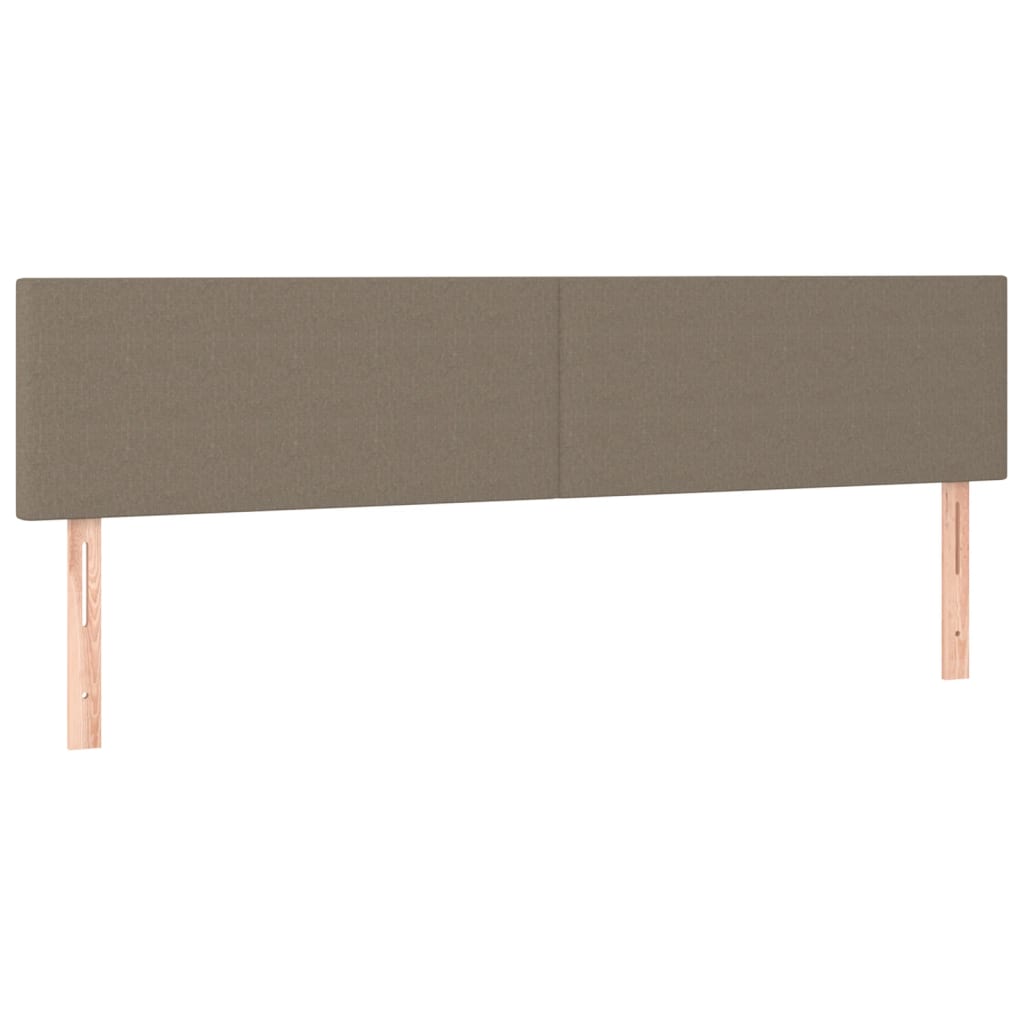 Kopfteile Taupe 160x5x78/88 cm Stoff