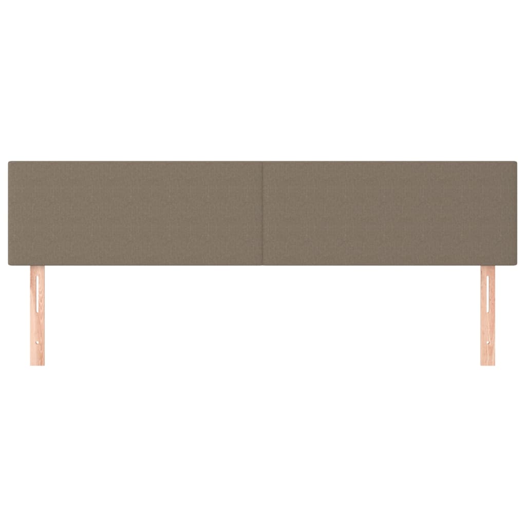 Kopfteile Taupe 160x5x78/88 cm Stoff