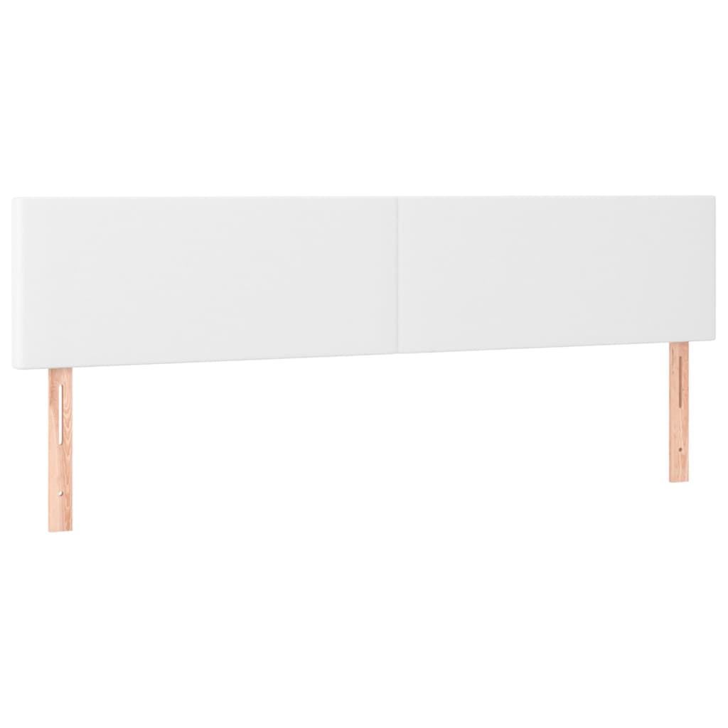 Kopfteile Weiß 160x5x78/88 cm Kunstleder