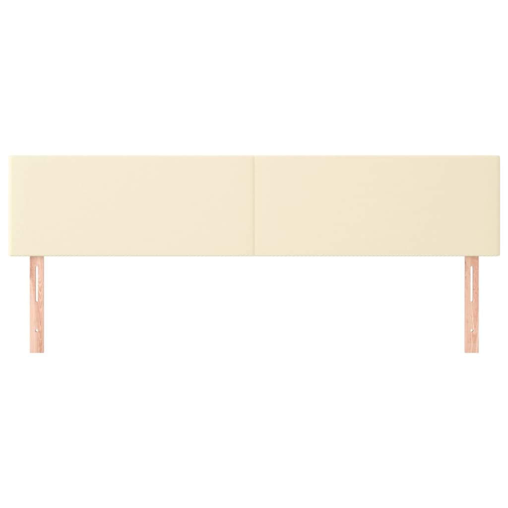 Kopfteile Creme 160x5x78/88 cm Kunstleder
