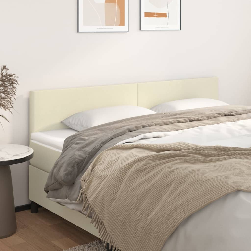 Kopfteile Creme 160x5x78/88 cm Kunstleder