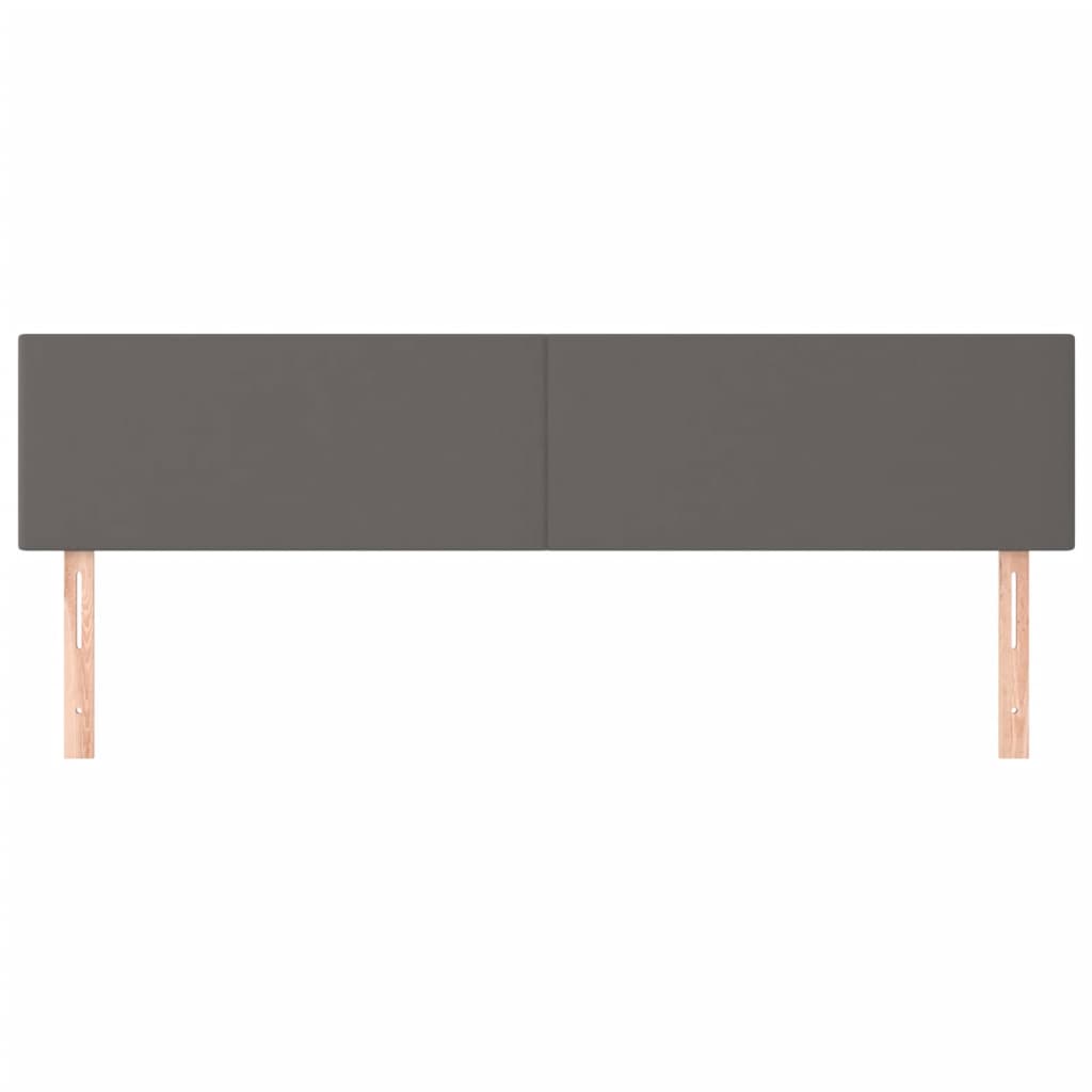 Kopfteile Grau 160x5x78/88 cm Kunstleder