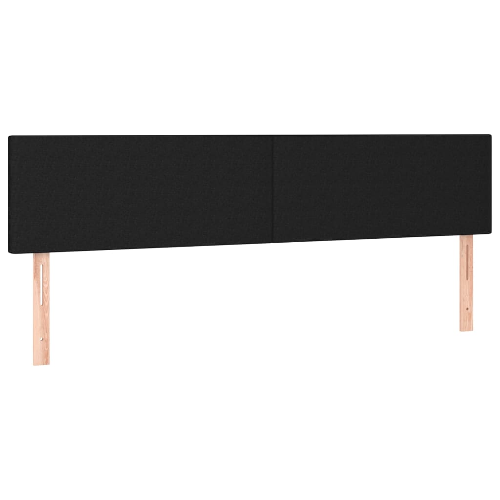 Kopfteile Schwarz 180x5x78/88 cm Stoff