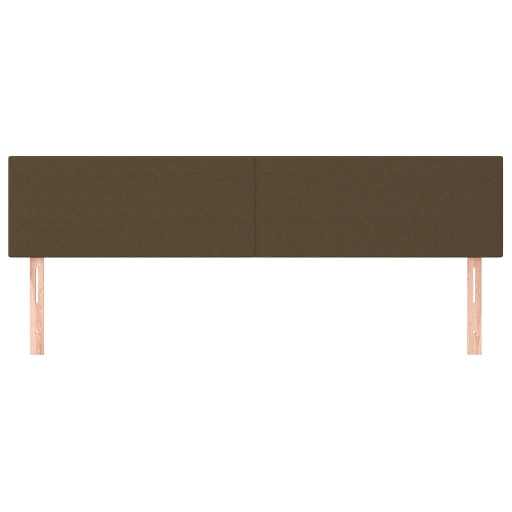 Kopfteile Dunkelbraun 180x5x78/88 cm Stoff
