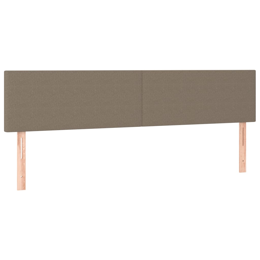 Kopfteile Taupe 180x5x78/88 cm Stoff