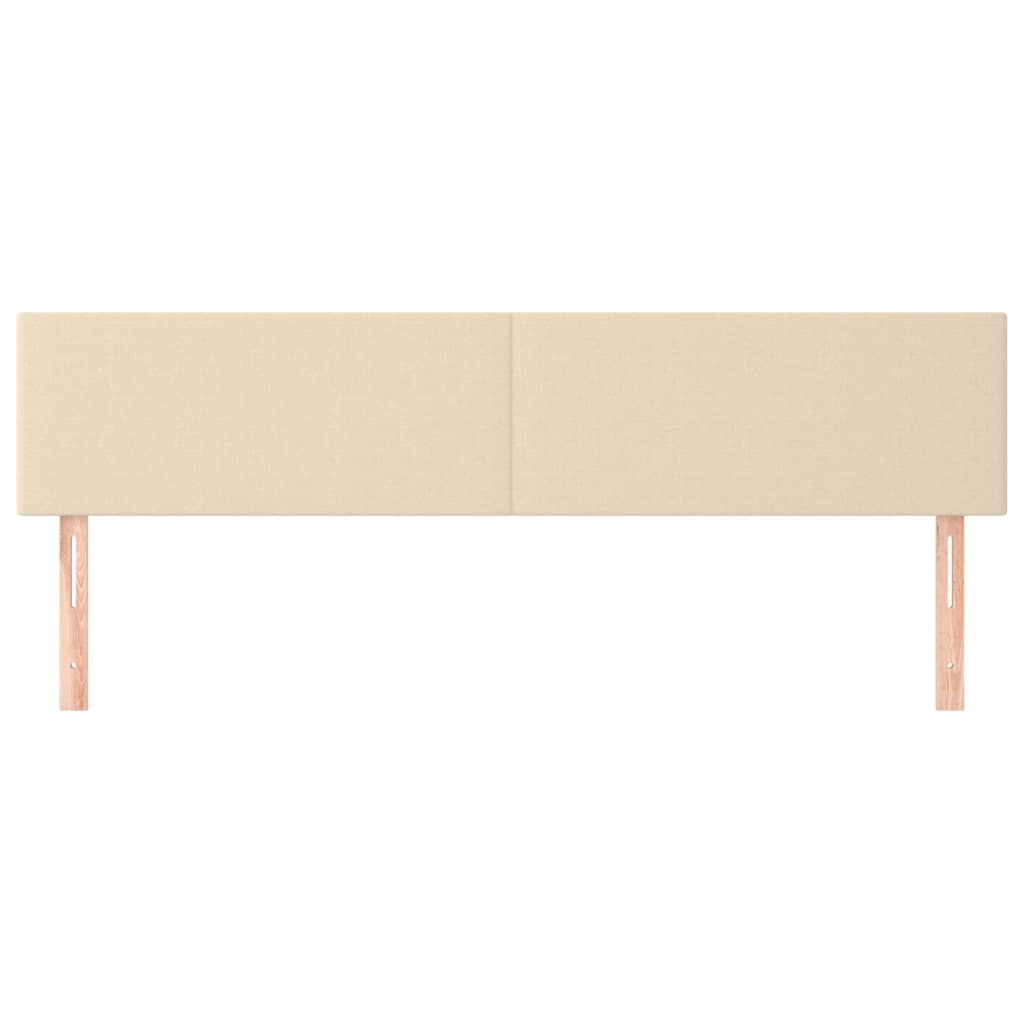 Kopfteile Creme 180x5x78/88 cm Stoff