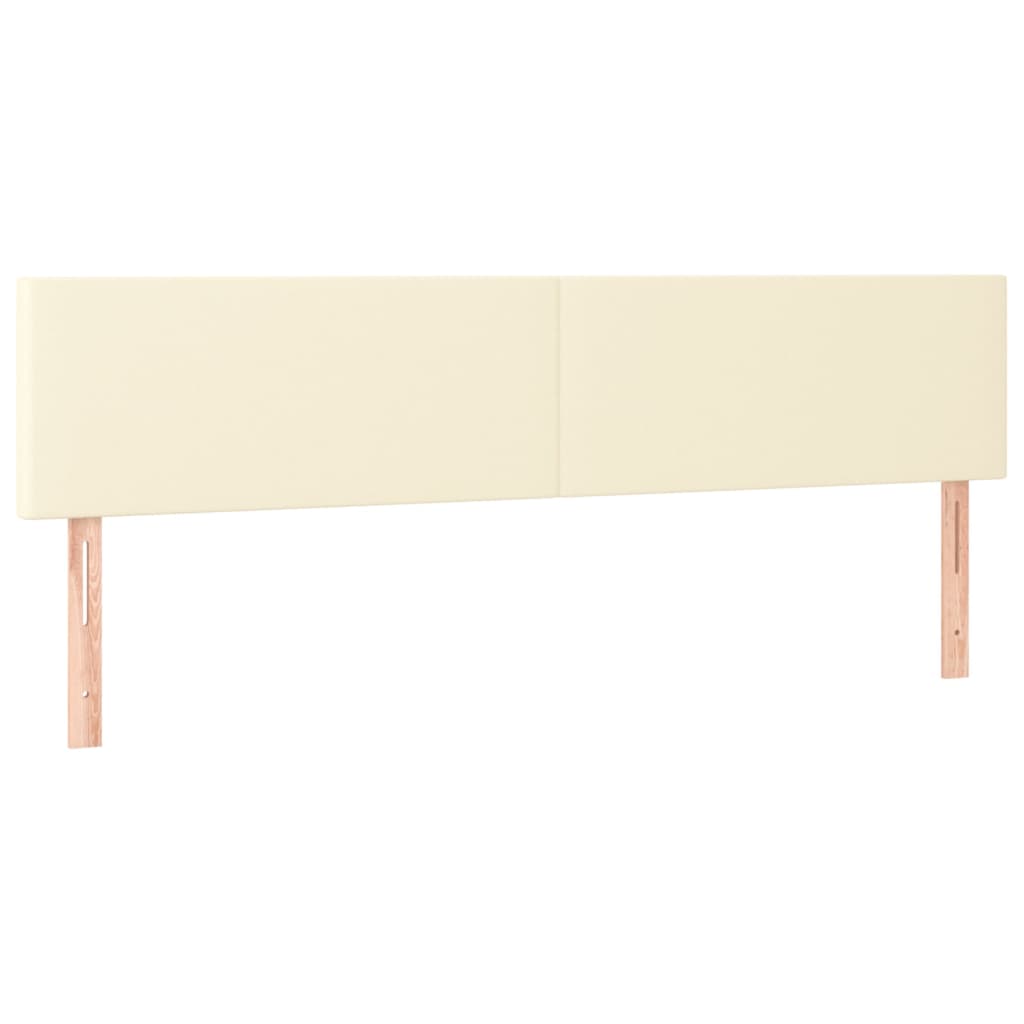 Kopfteile Creme 180x5x78/88 cm Kunstleder