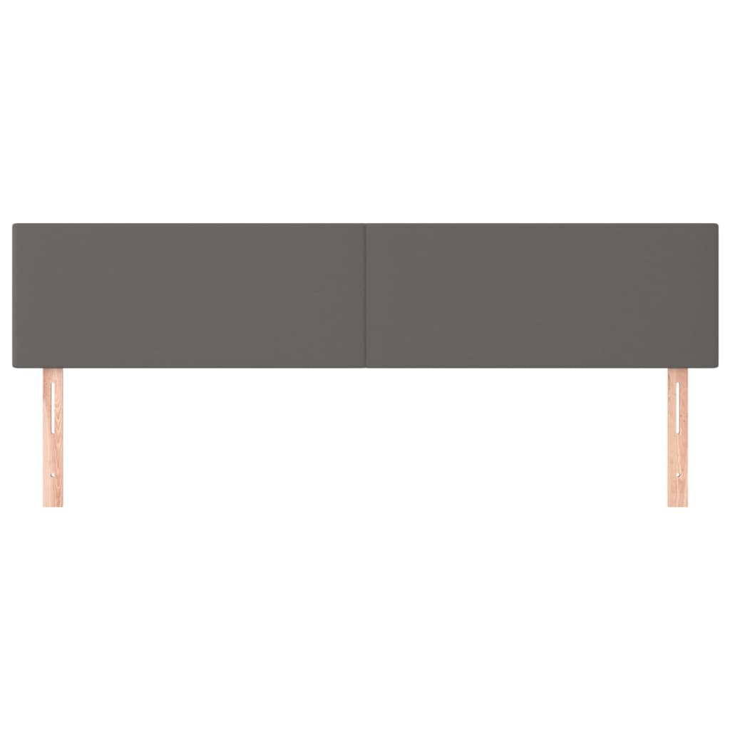 Kopfteile Grau 180x5x78/88 cm Kunstleder
