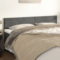 Kopfteile Dunkelgrau 180x5x78/88 cm Samt