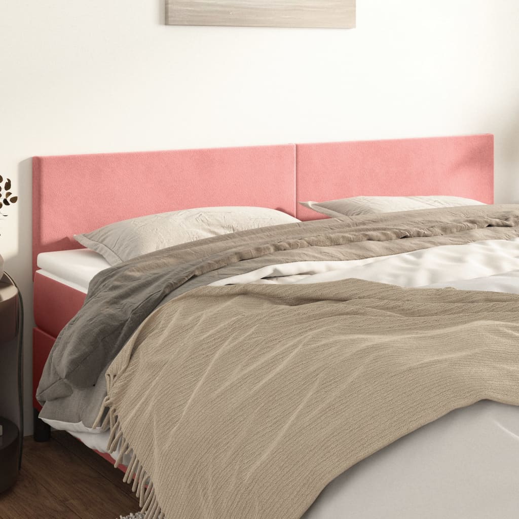 Kopfteile Rosa 180x5x78/88 cm Samt