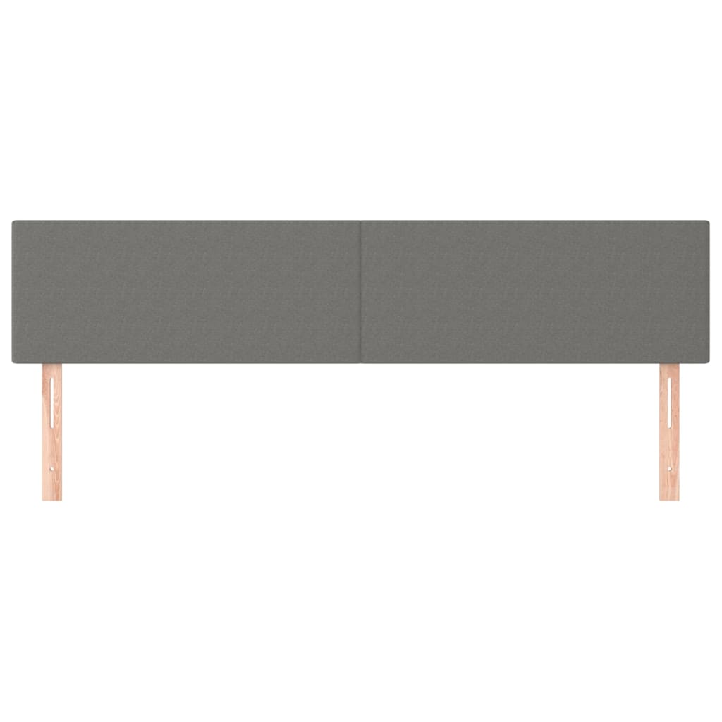 Kopfteile Dunkelgrau 200x5x78/88 cm Stoff