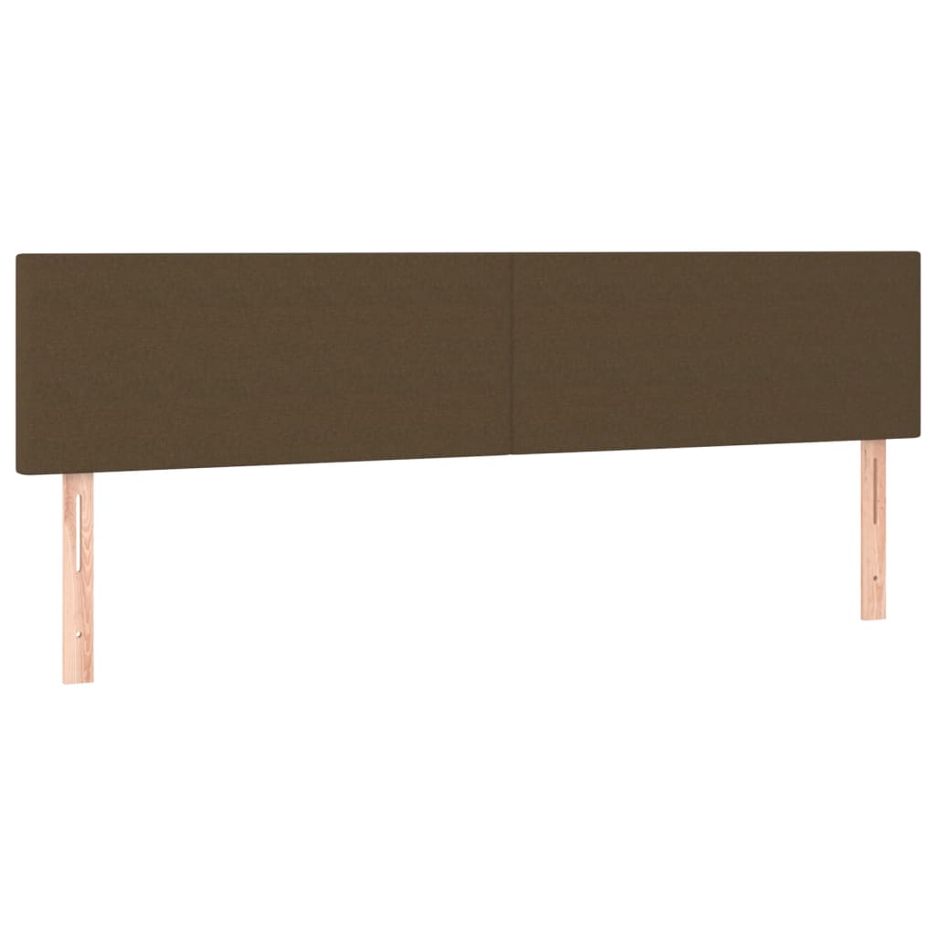Kopfteile Dunkelbraun 200x5x78/88 cm Stoff