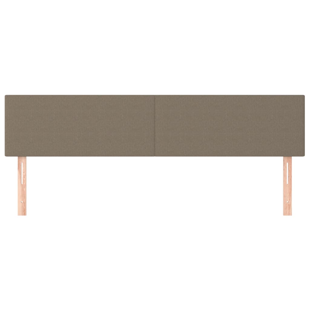 Kopfteile Taupe 200x5x78/88 cm Stoff