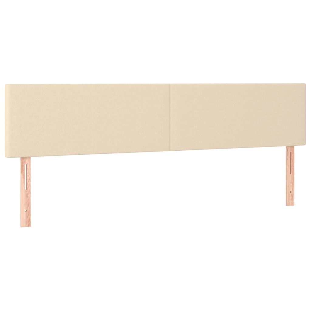 Kopfteile Creme 200x5x78/88 cm Stoff