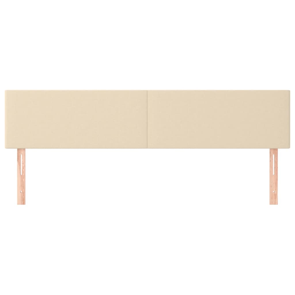 Kopfteile Creme 200x5x78/88 cm Stoff