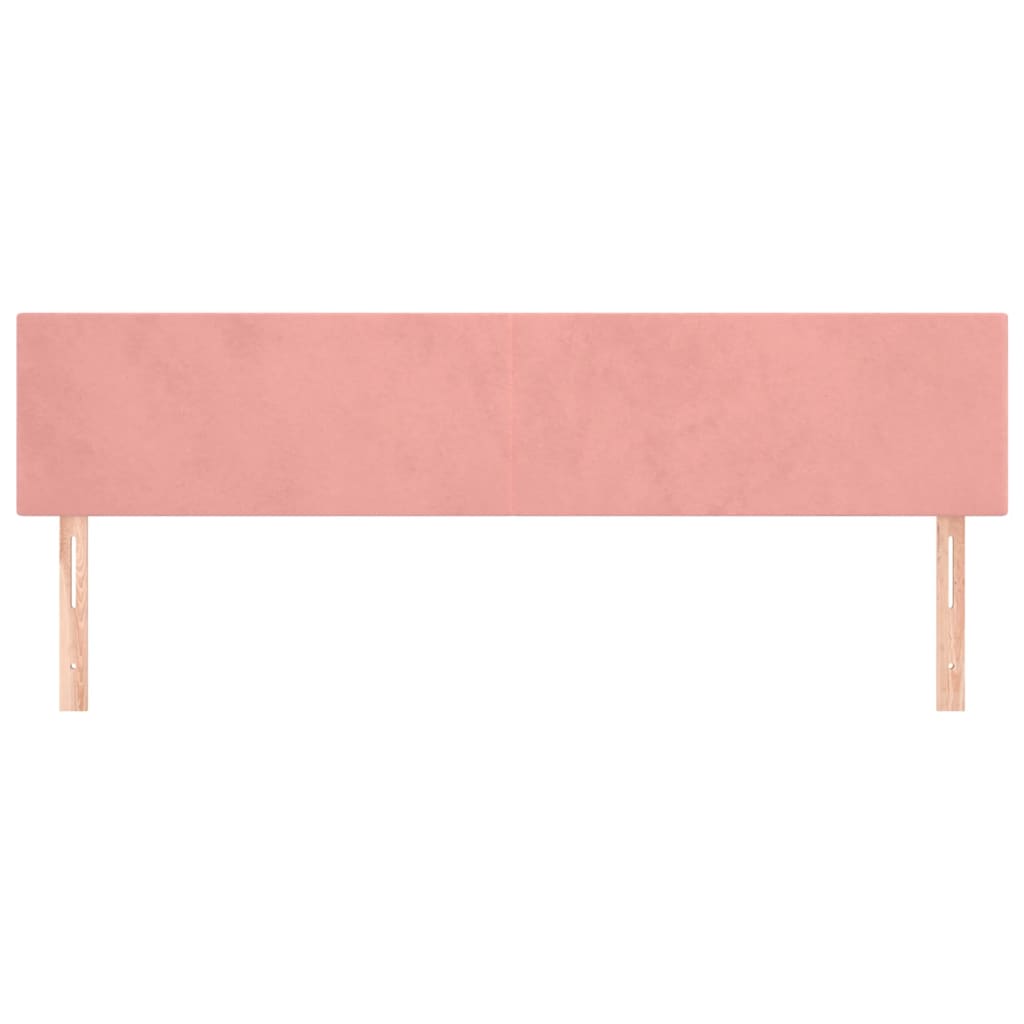 Kopfteile Rosa 200x5x78/88 cm Samt