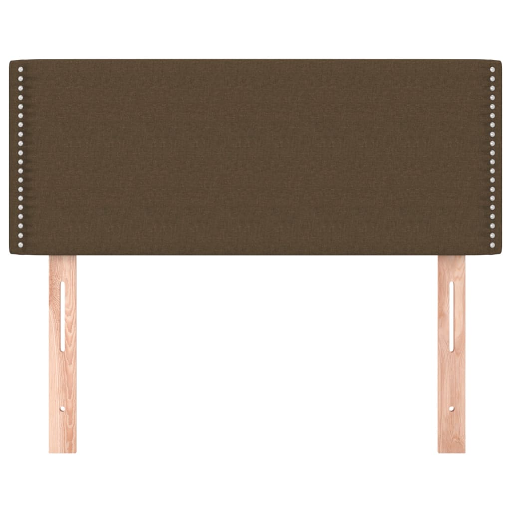 Kopfteil Dunkelbraun 100x5x78/88 cm Stoff