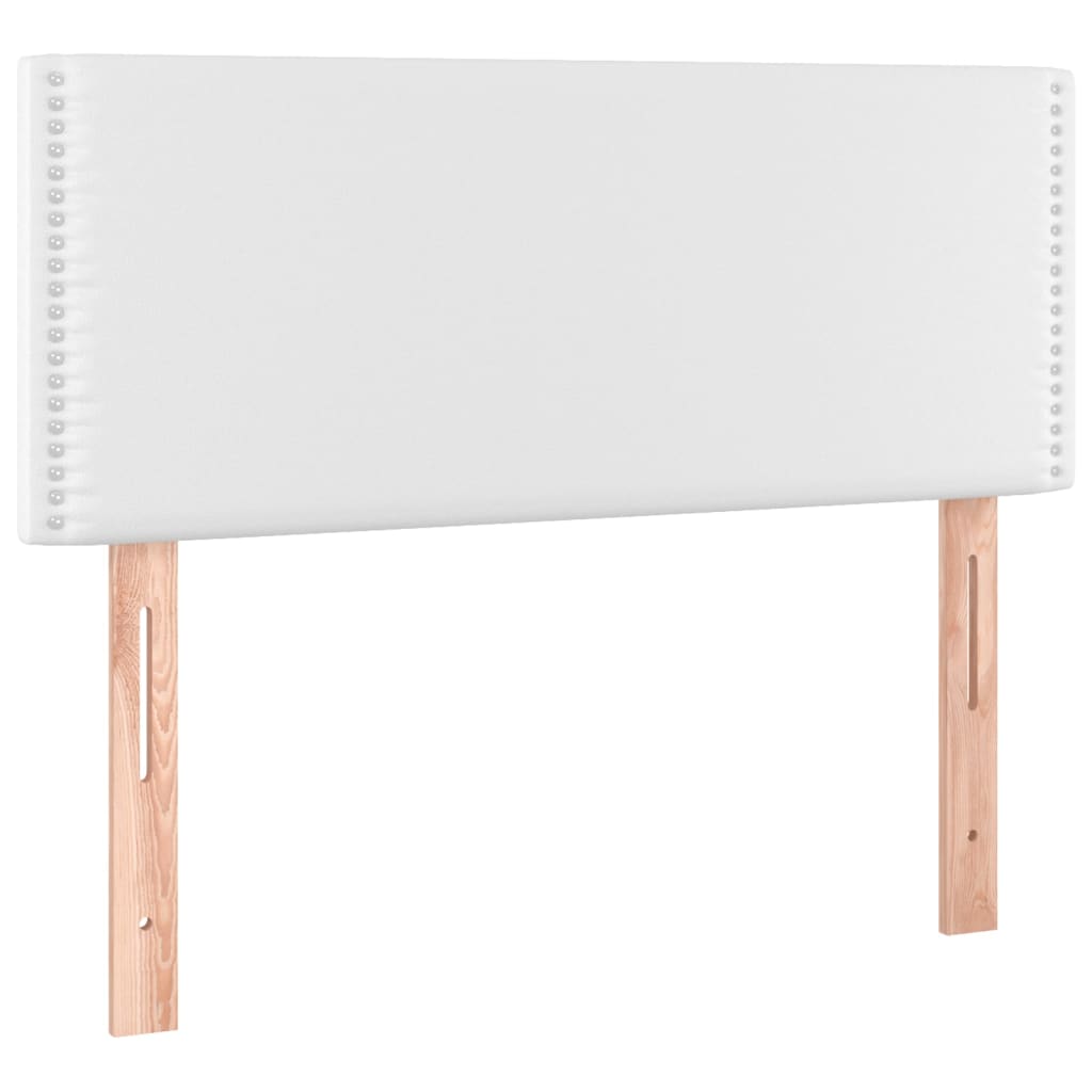 Kopfteil Weiß 100x5x78/88 cm Kunstleder