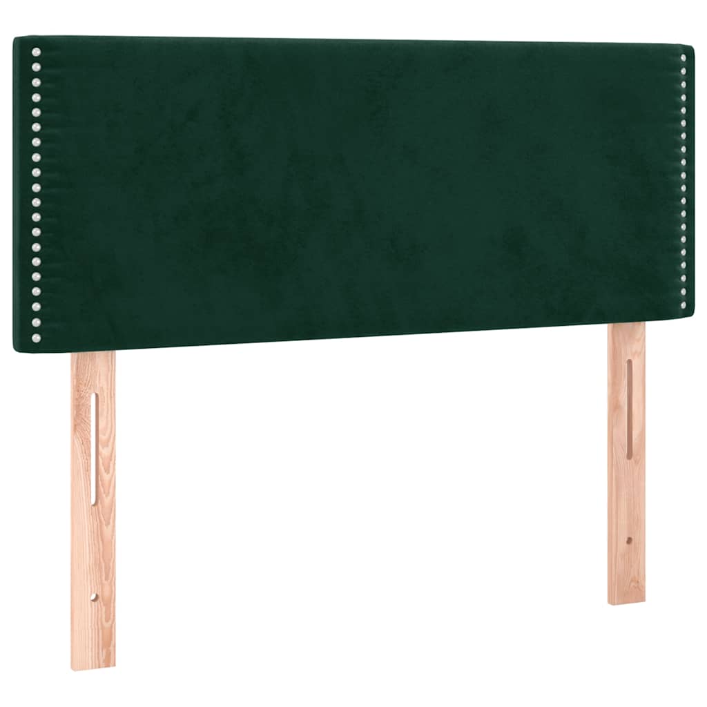 Kopfteil Dunkelgrün 100x5x78/88 cm Samt