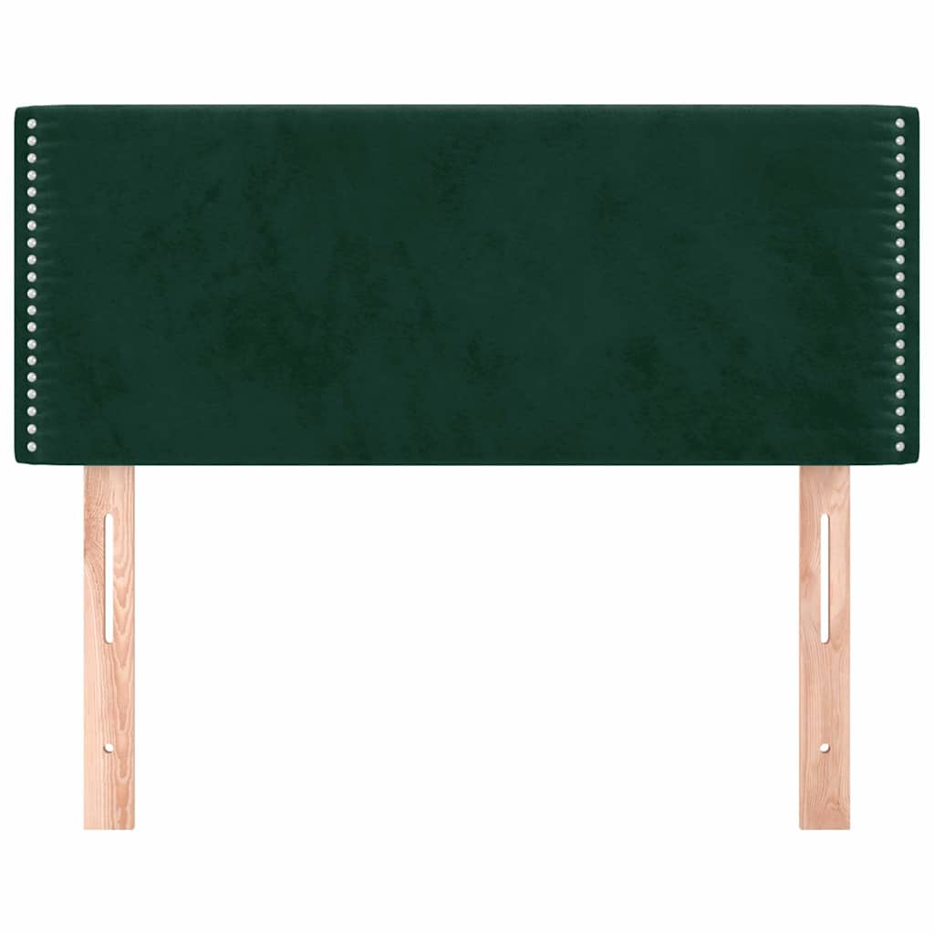 Kopfteil Dunkelgrün 100x5x78/88 cm Samt