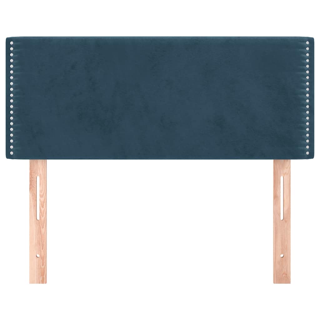 Kopfteil Dunkelblau 100x5x78/88 cm Samt