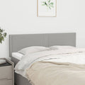 Kopfteile Hellgrau 144x5x78/88 cm Stoff