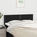 Kopfteile Schwarz 144x5x78/88 cm Stoff