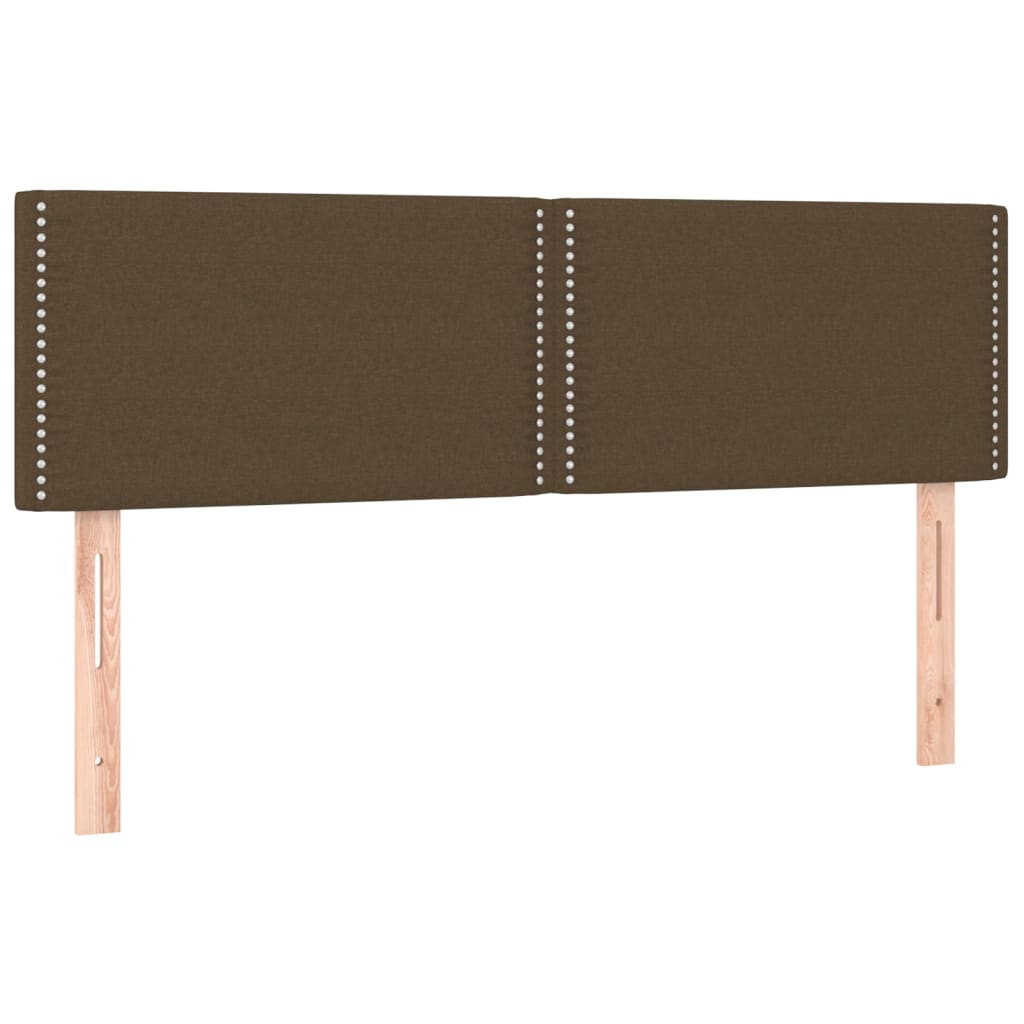 Kopfteile Dunkelbraun 144x5x78/88 cm Stoff