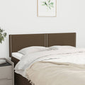 Kopfteile Dunkelbraun 144x5x78/88 cm Stoff