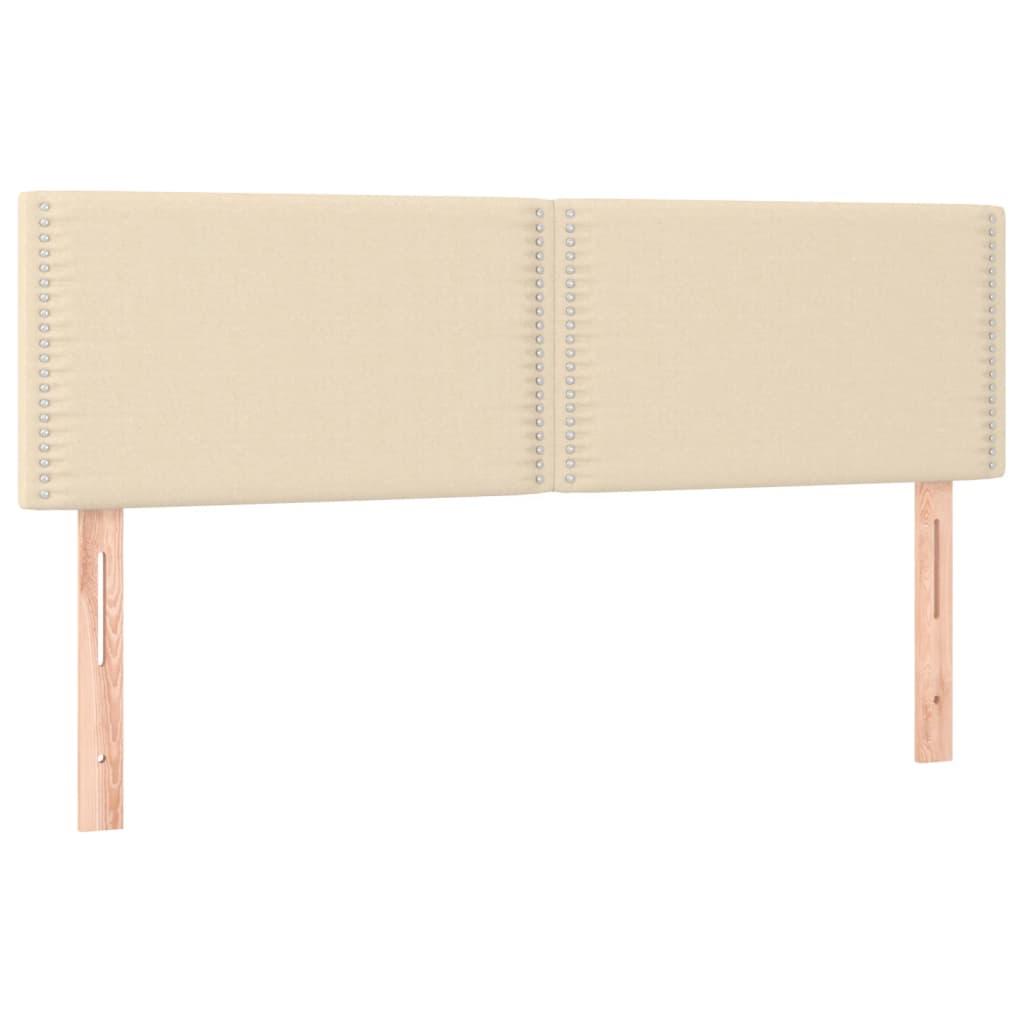 Kopfteile Creme 144x5x78/88 cm Stoff