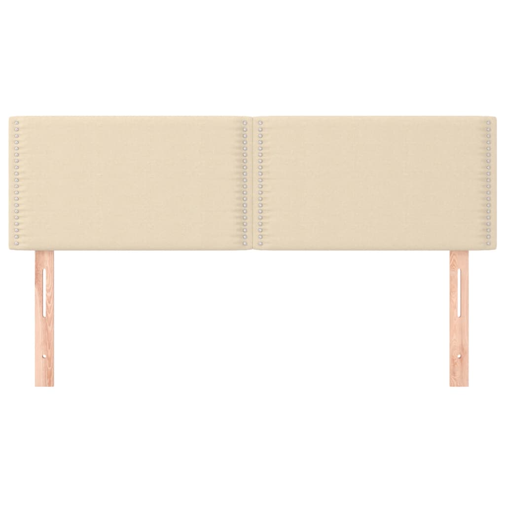 Kopfteile Creme 144x5x78/88 cm Stoff