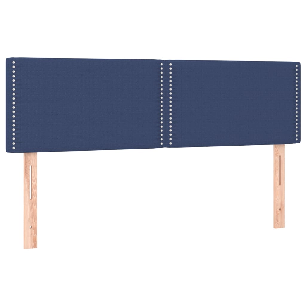 Kopfteile Blau 144x5x78/88 cm Stoff