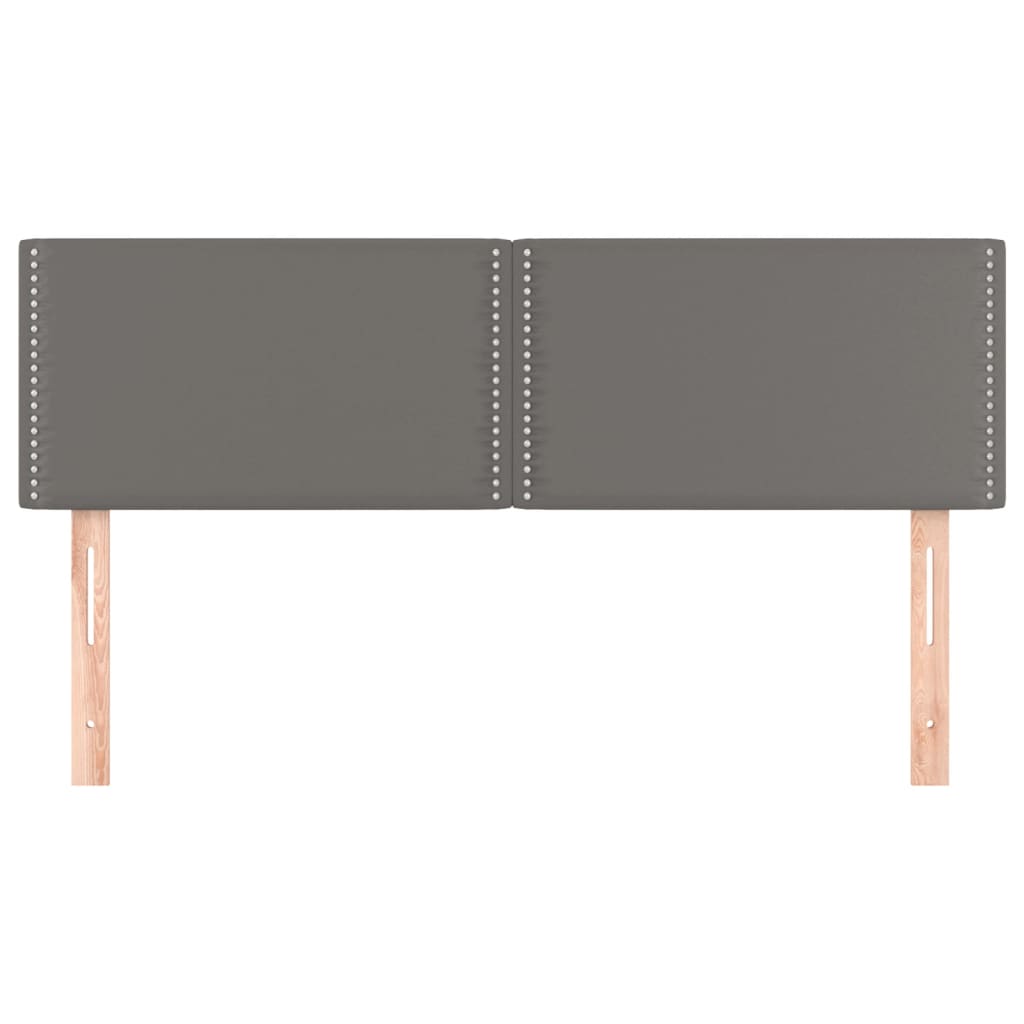 Kopfteile Grau 144x5x78/88 cm Kunstleder