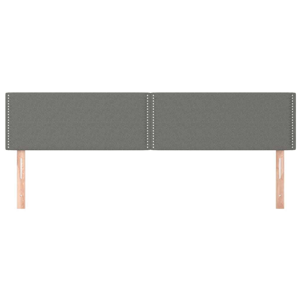 Kopfteile Dunkelgrau 160x5x78/88 cm Stoff