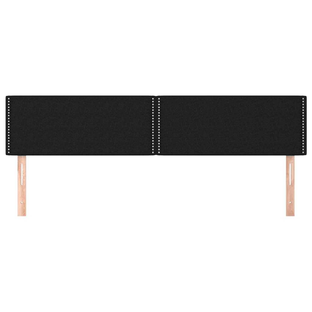 Kopfteile Schwarz 160x5x78/88 cm Stoff
