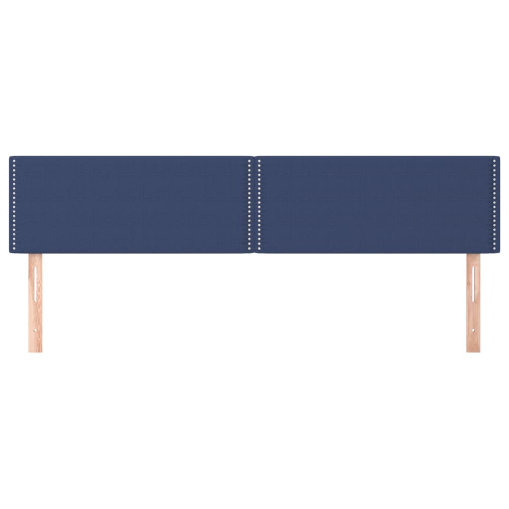 Kopfteile Blau 160x5x78/88 cm Stoff
