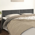 Kopfteile Dunkelgrau 160x5x78/88 cm Samt