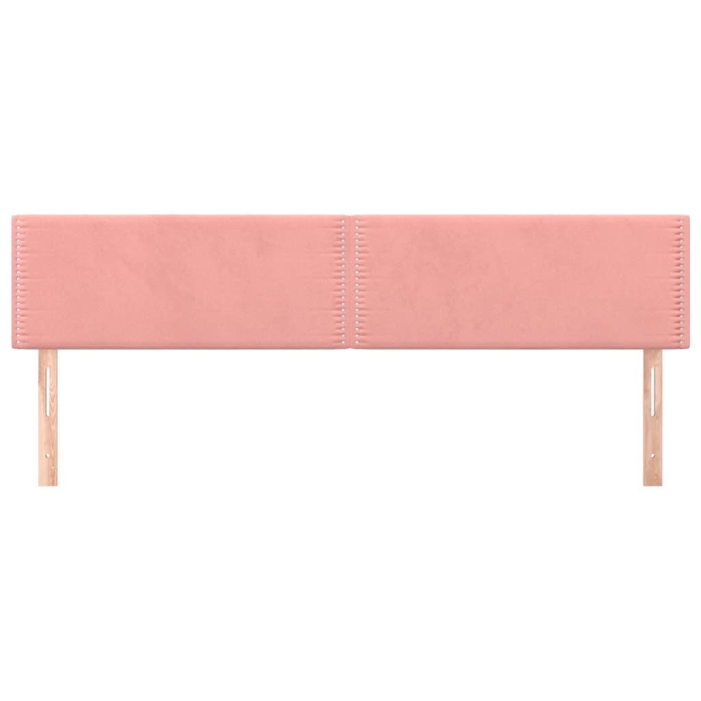 Kopfteile Rosa 160x5x78/88 cm Samt