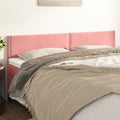 Kopfteile Rosa 160x5x78/88 cm Samt
