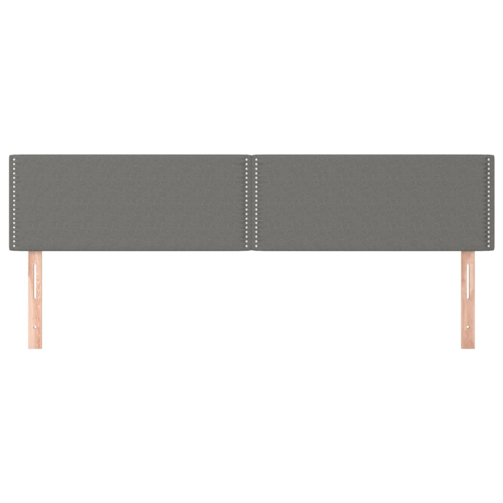 Kopfteile Dunkelgrau 180x5x78/88 cm Stoff