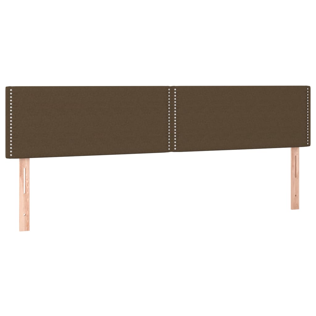 Kopfteile Dunkelbraun 180x5x78/88 cm Stoff